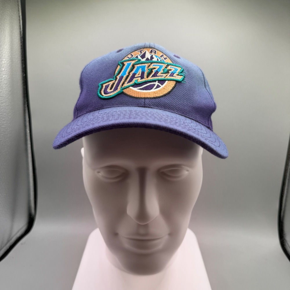Utah Jazz Sports Specialties Snapback Hat Mens OSFA Purple Vintage NBA Faded